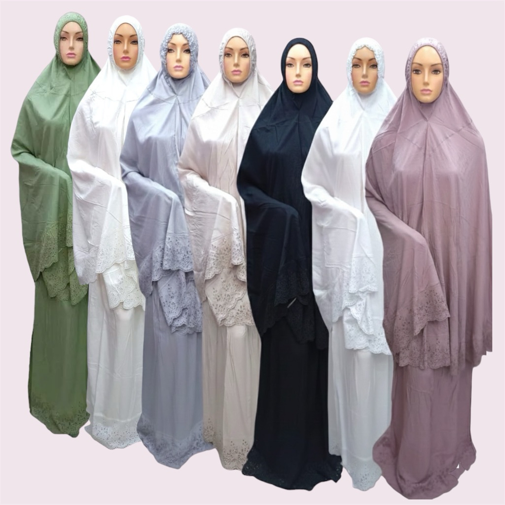 MUKENA KHADIJAH RAYON PREMIUM ORI JUMBO ADEM