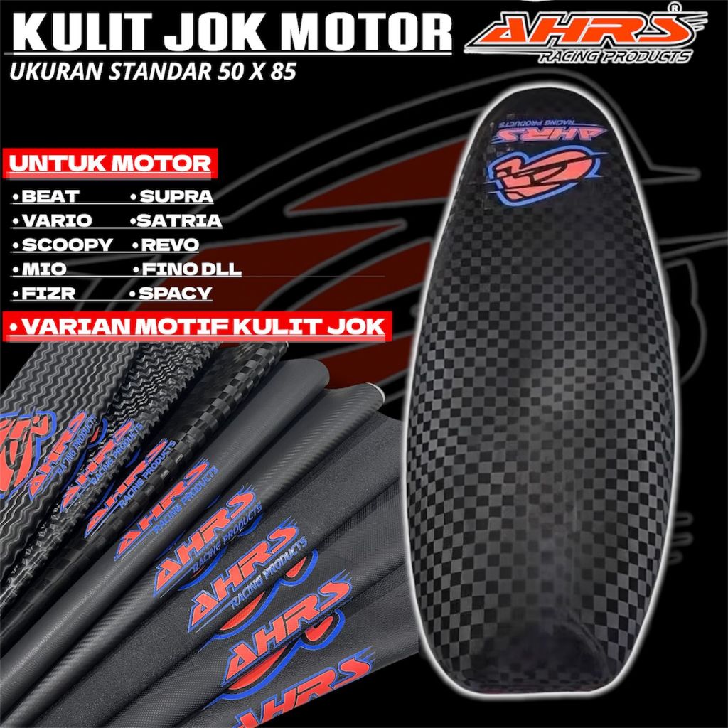 Kulit Jok Motor Standar Ukuran 50 x 85 Siap Pasang Waterproof Kulit Jok Universal Asli Ahrs Racing