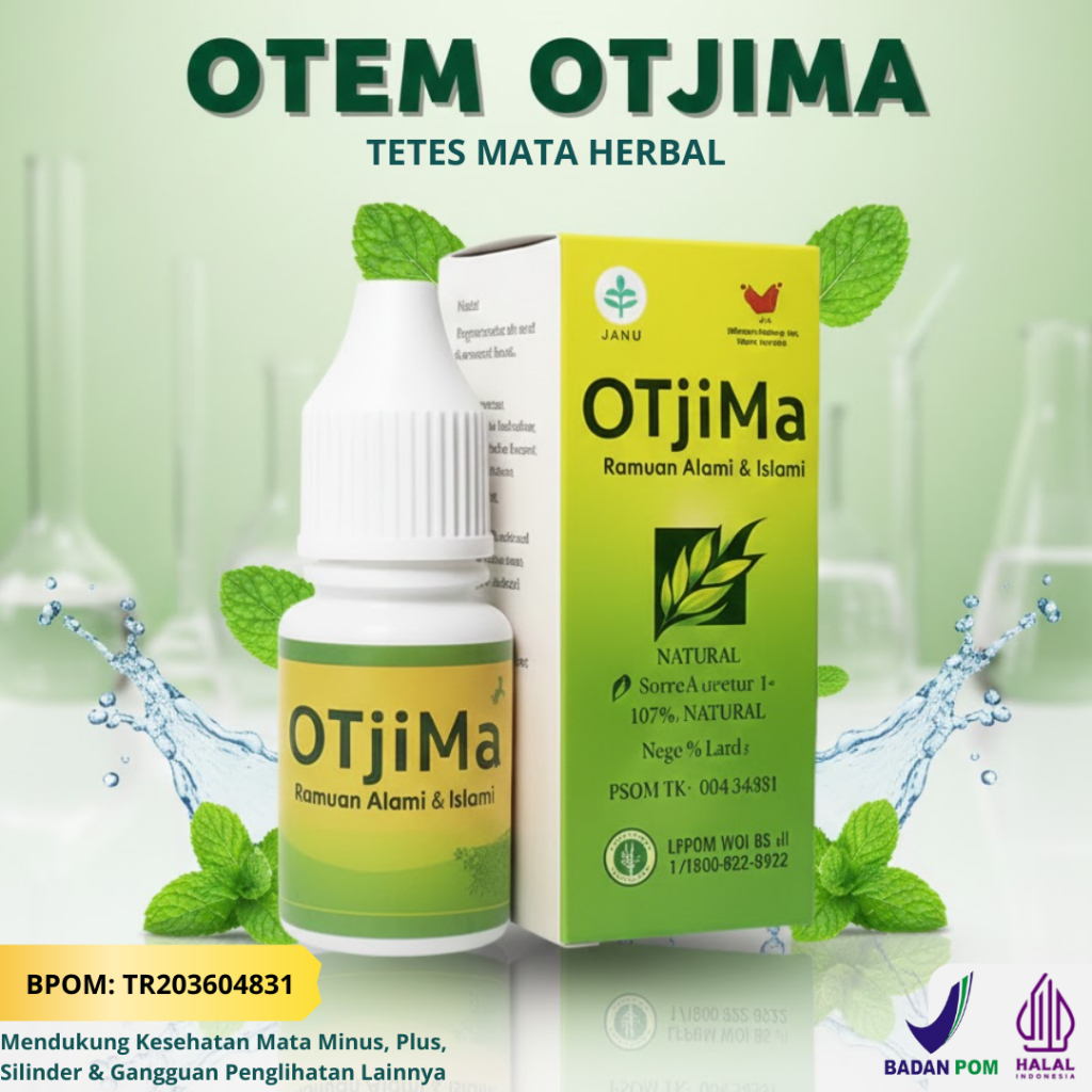 OTJIMA Gurah Mata Otem BPOM Herbal Tetes Mata Alami Bantu Atasi Merah Belekan Buram Original