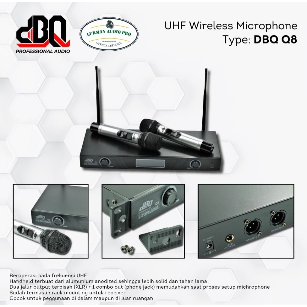 Microphone/mic wireless DBQ Q8 Original