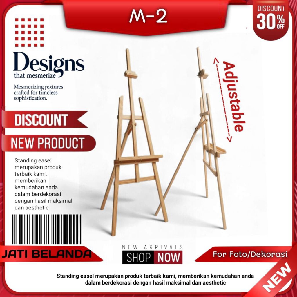 Tripod Kayu/ Standing Foto/Dekorasi Jati Belanda