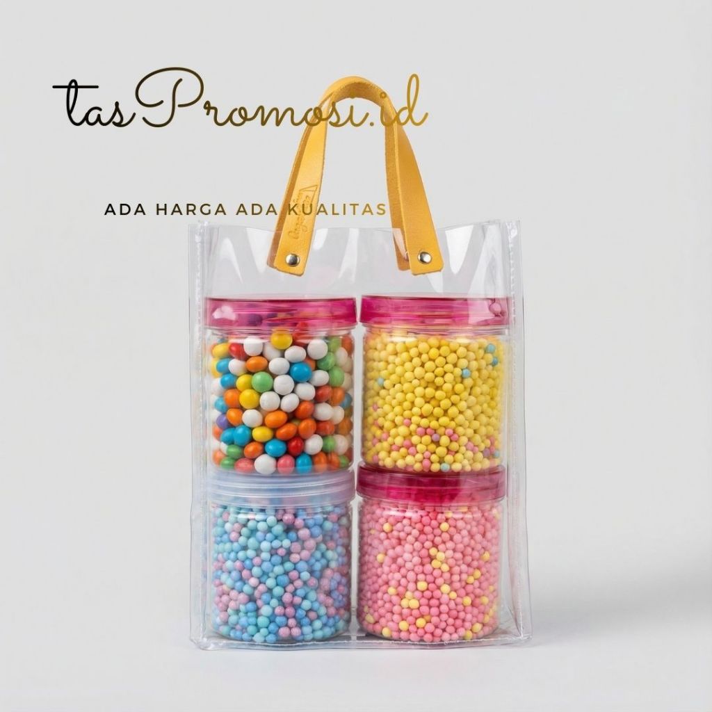 Tas Hampers Murah Tas Souvenir tas Mika Transparan Tas Toples silinder Tas botol TAS KADO ultah
