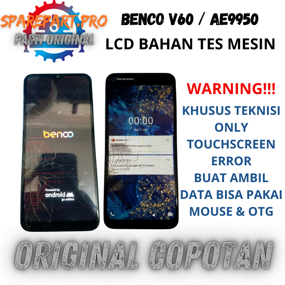 LCD BENCO V60 AE9950 ORI COPOTAN