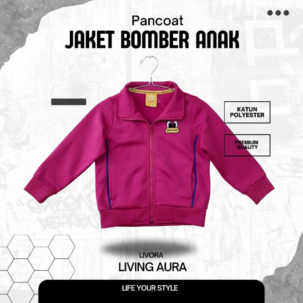 Bomber PANCOAT Original Anak Warna Pink Fanta