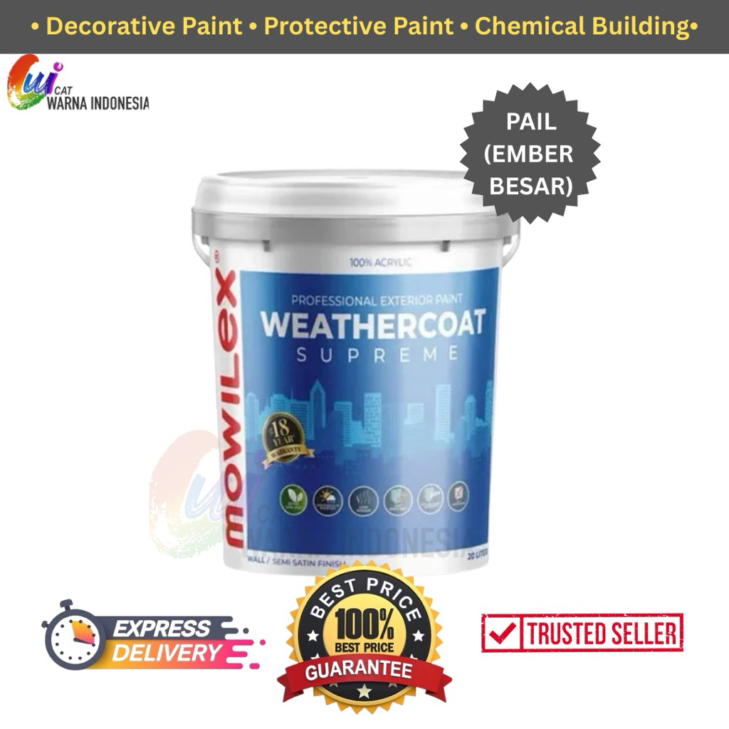 mowilex WEATHERCOAT SUPREME 20L bisa custom warna