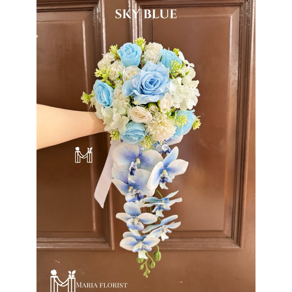 READY Wedding Handbouquet Juntai Casade - Buket Bunga Pernikahan Artificial - Buket Pengantin Anggre