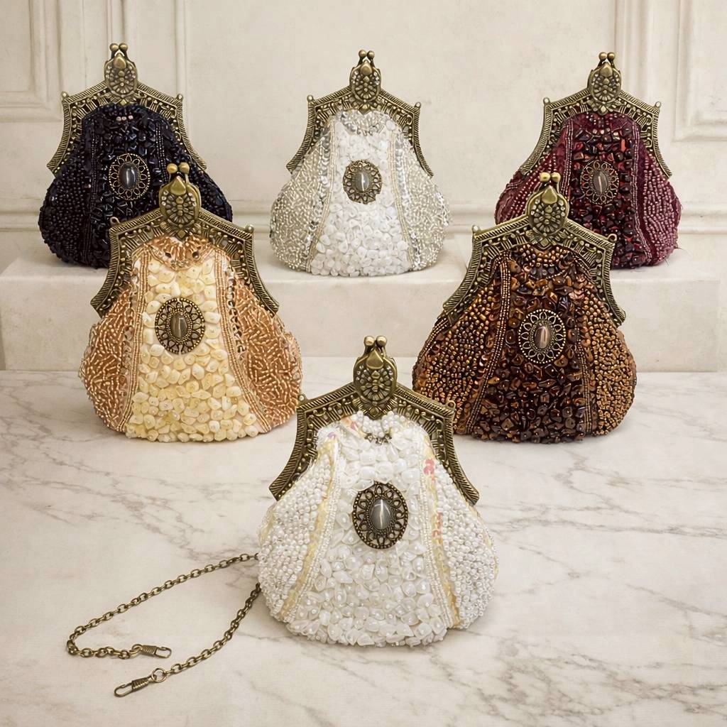 Waiwai Tas Pesta Wanita Beaded 0001 Clutch