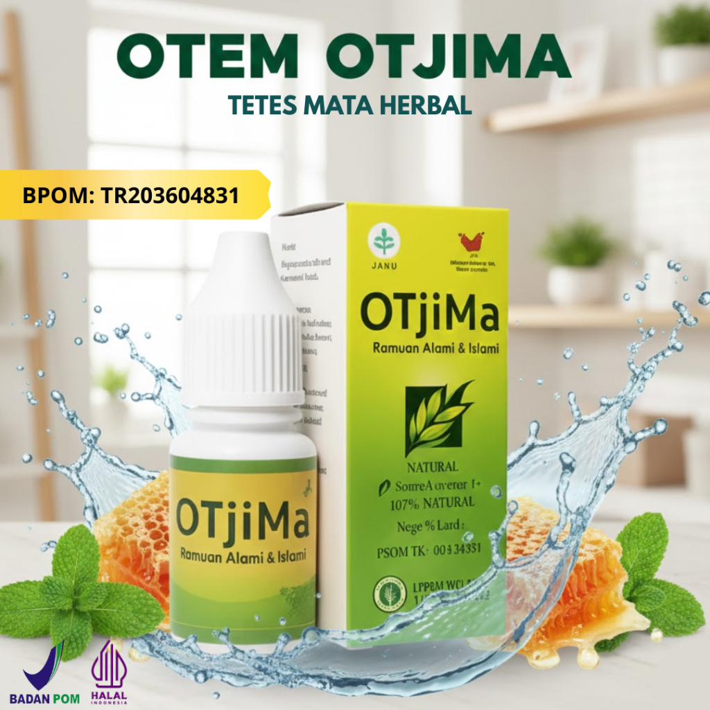 OTJIMA Gurah Mata Otem Tetes Mata Herbal Alami BPOM Atasi Mata Merah Buram Belekan Aman