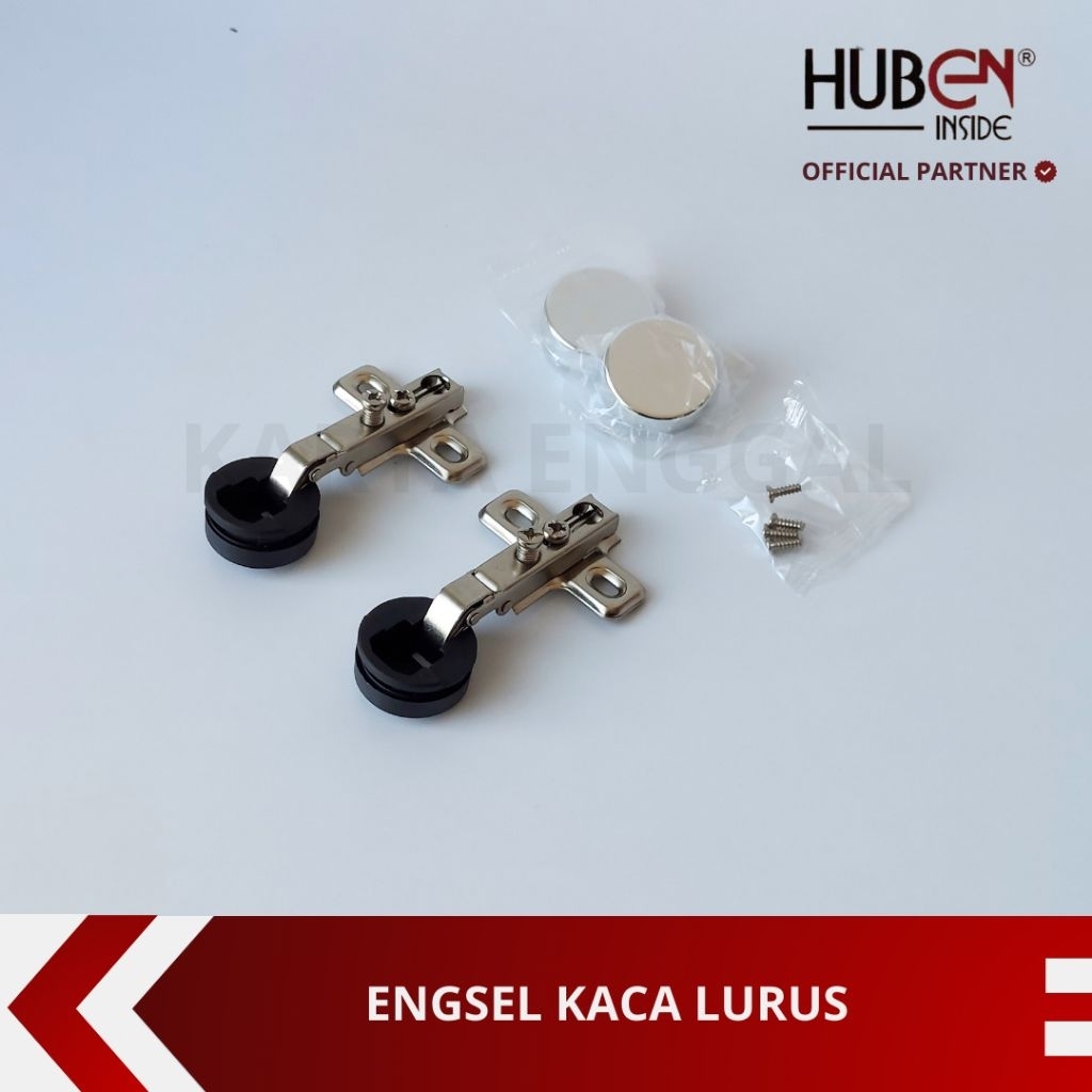 Engsel Sendok Kaca Lurus Huben / Engsel Kaca Lurus Chrome