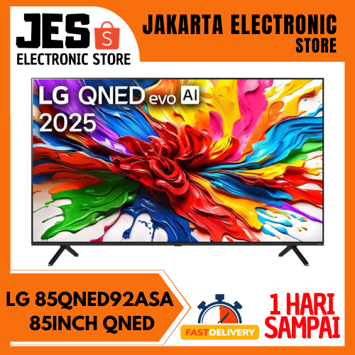 TV LG 85QNED92 85 INCH QNED MINI LED EVO AI UHD 4K HDR SMART TV 2025 85QNED92ASA // 86QNED86ASA