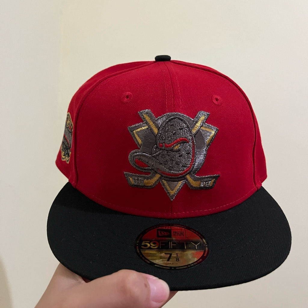 Topi New Era Anaheim Ducks Red Black 59fifty
