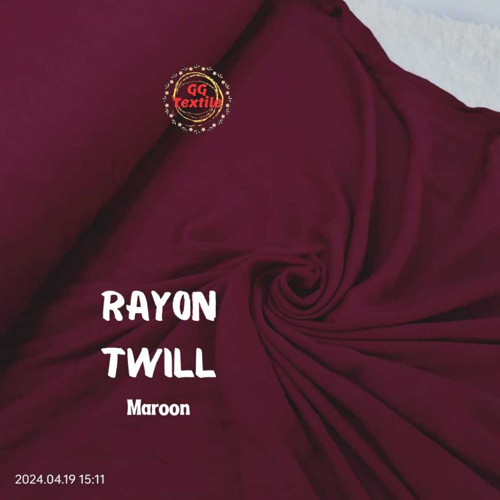 Kain Rayon Twill Uniqlo / Katun Twill