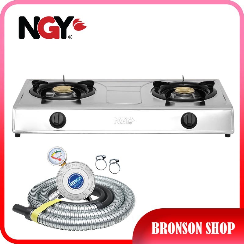 Kompor Gas Api 2 Tungku / Kompor Gas Stove | NGY-555 NAGOYA - Steenliss
