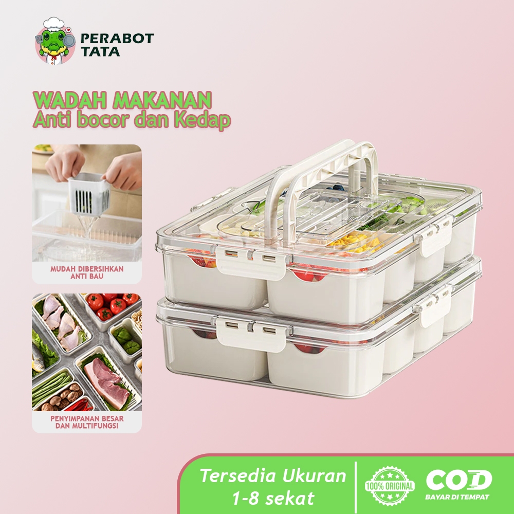 Food Container Kulkas Kotak Penyimpanan Kulkas Akrilik Kontainer Kulkas Tempat Penyimpanan Serbaguna