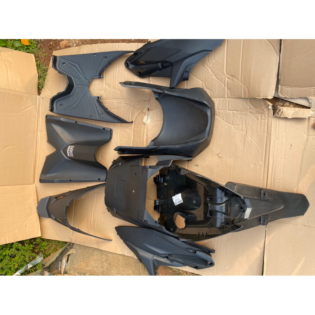 cover body full set kasar honda vario 125 old warna hitam promo lengkap