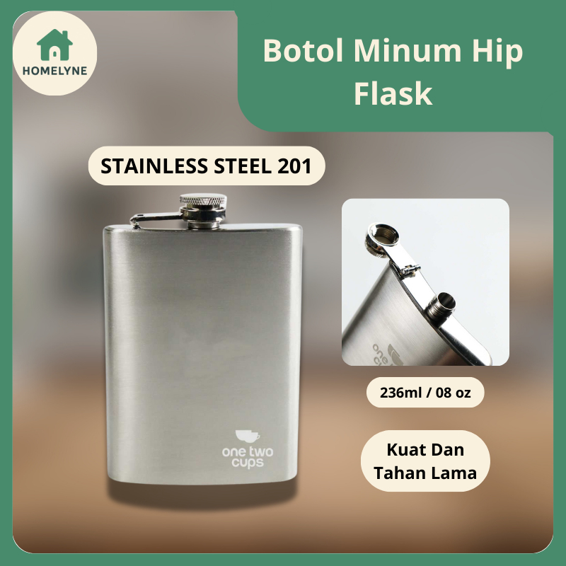 Botol Minum Hip Flask Stainless Steel 201 – 8oz
