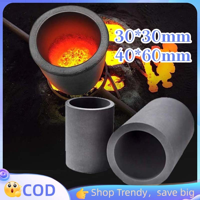 Crucible Graphite Melting Graphite Crucible 30x30mm/40x60mm Kowi Graphite Graphite Crucible Melting