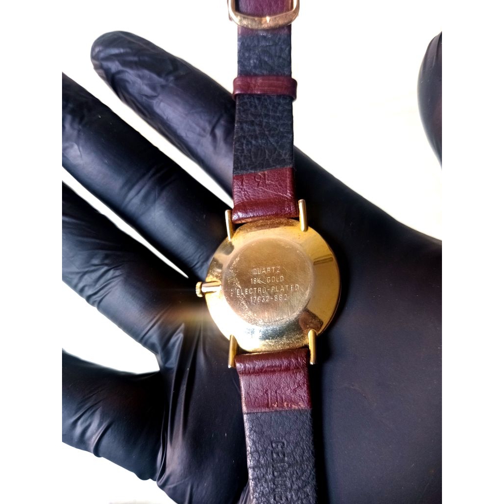 jam tangan mirage second 18 gold plate