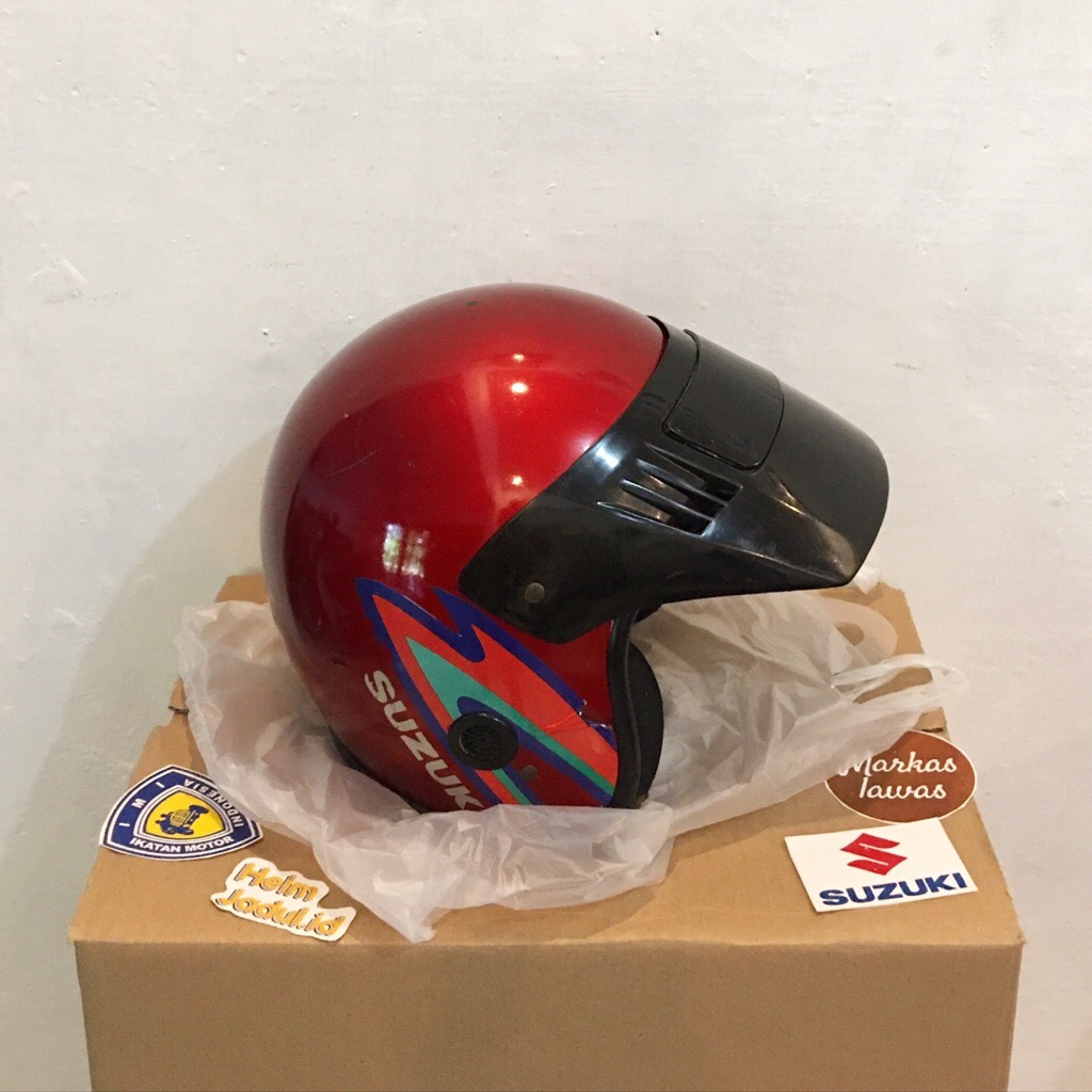 HELM SUZUKI LAWAS SECOND ORIGINAL LANGKA