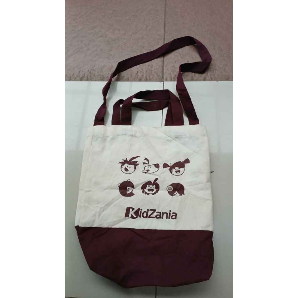 Tas tote kanvas kidzania