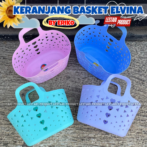 ( 6 PCS ) KERANJANG JINJING BASKET ELVINA BY ERIKO | KERANJANG HAMPERS | KERANJANG SOUVENIR | KERANJ