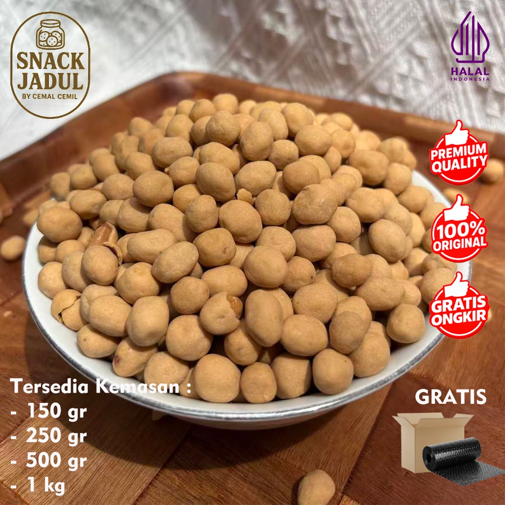 Snack Jadul-Makanan Ringan Cemilan Snack Lebaran Idul Fitri Kacang Madu Super Kacang Atom Kacang Tel