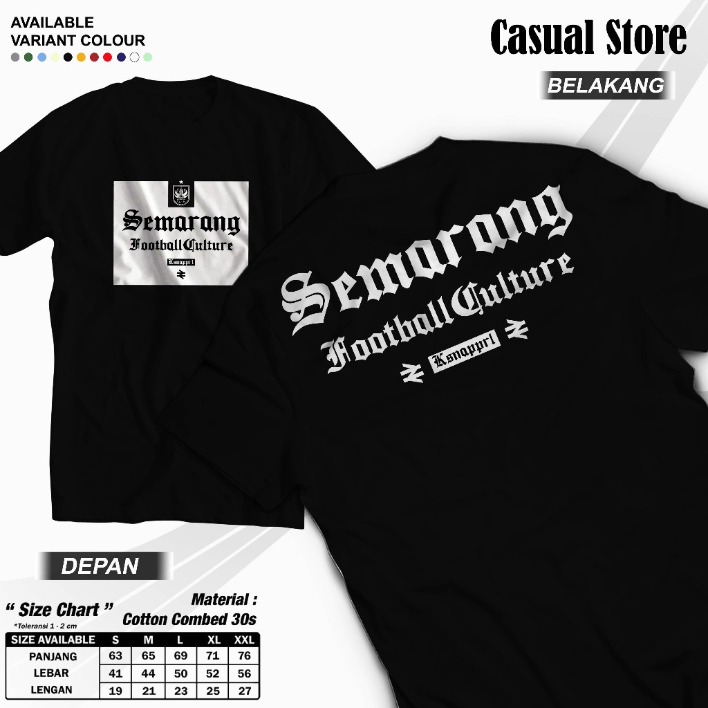 Kaos PSIS Semarang "Semarang Football Culture" - Kaos Psis Semarang/Kaos Suporter PSIS/Kaos PSIS Lig