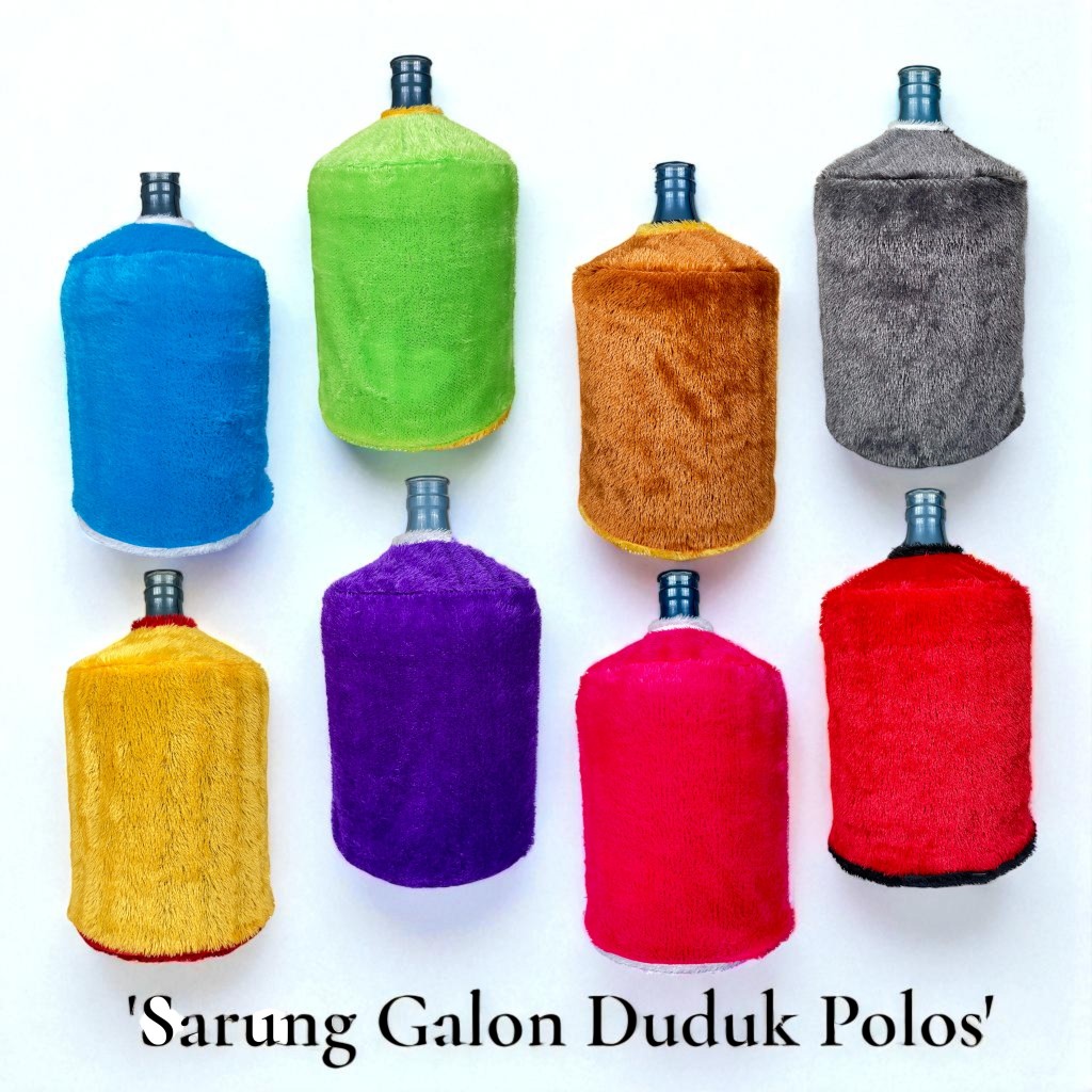 Cover Sarung Galon Duduk Polos Minimalis Bahan Rasfur Cod