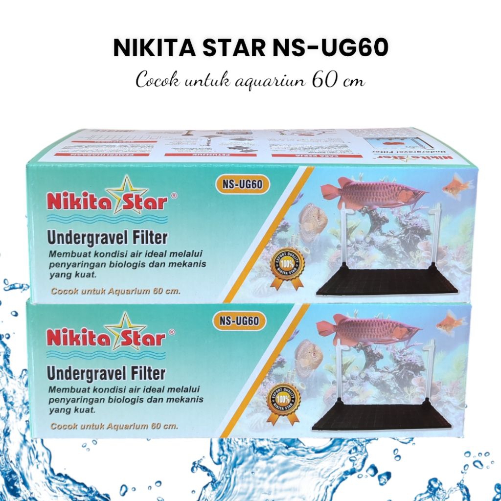 Undergravel filter Nikita Star 60cm/undergravel aquarium aquascape 60cm