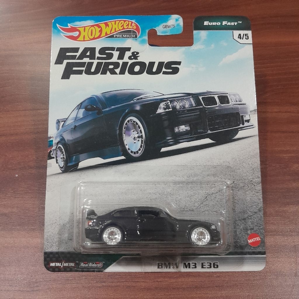 HOT WHEELS PREMIUM (OPEN BUBBLE/LOOSE) BMW M3 E36 - Black