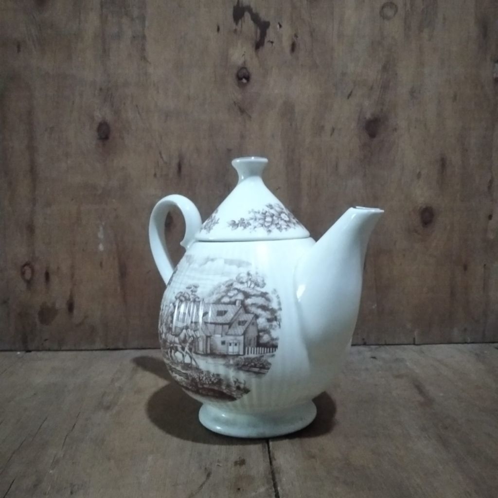 Teko tea/coffee Merk Noritoki Japan vintage jadul antik lawas kuno