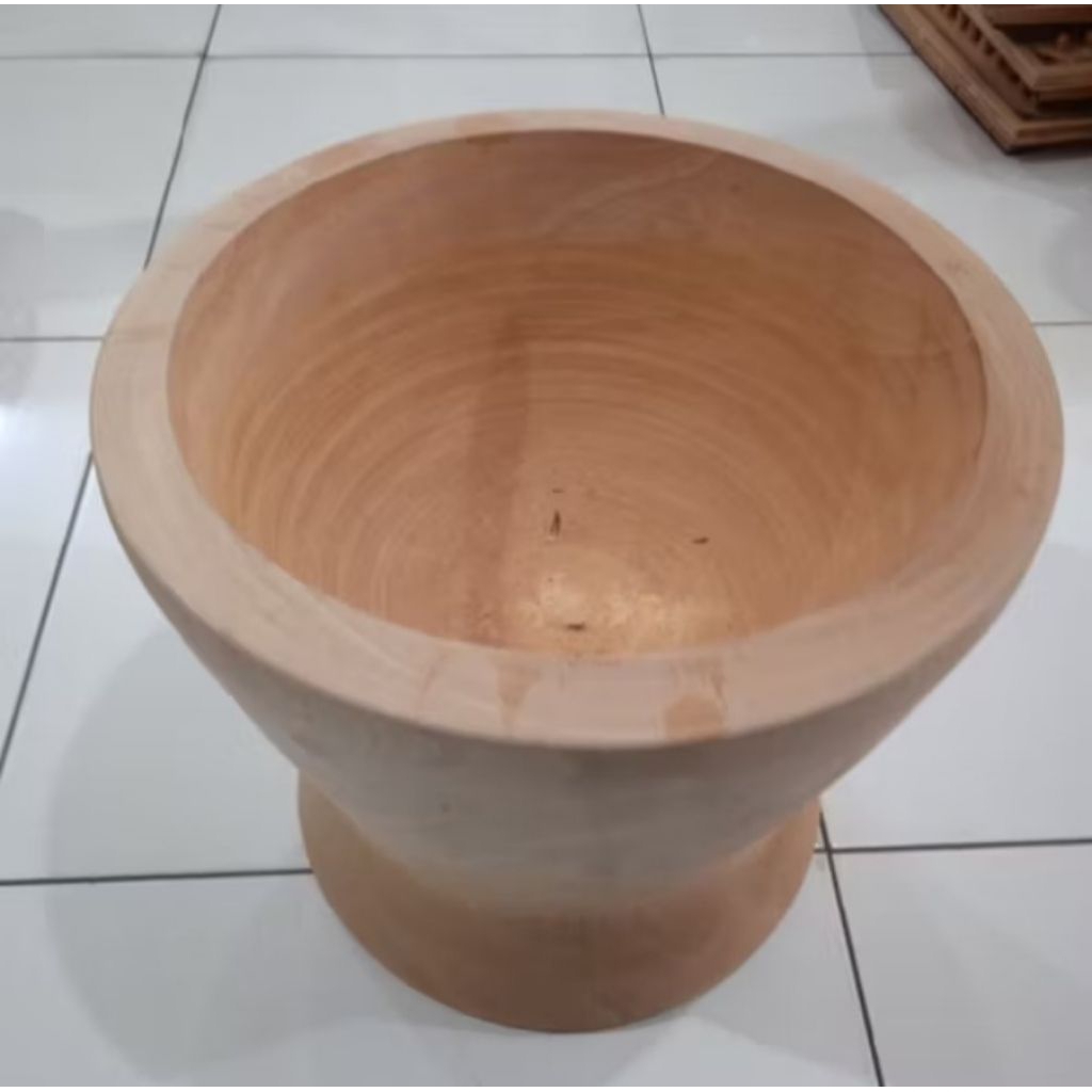 Dulang kayu mahoni tumbukan jadul panel kayu