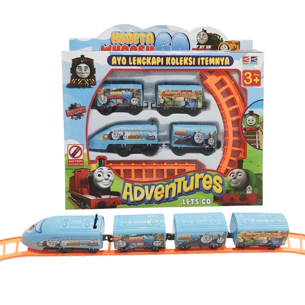 Mainan Train Kereta Api 1043 / Mainan Kereta Api Karakrer 4 Kereta Apinya / Mainan Edukasi Kereta Ap