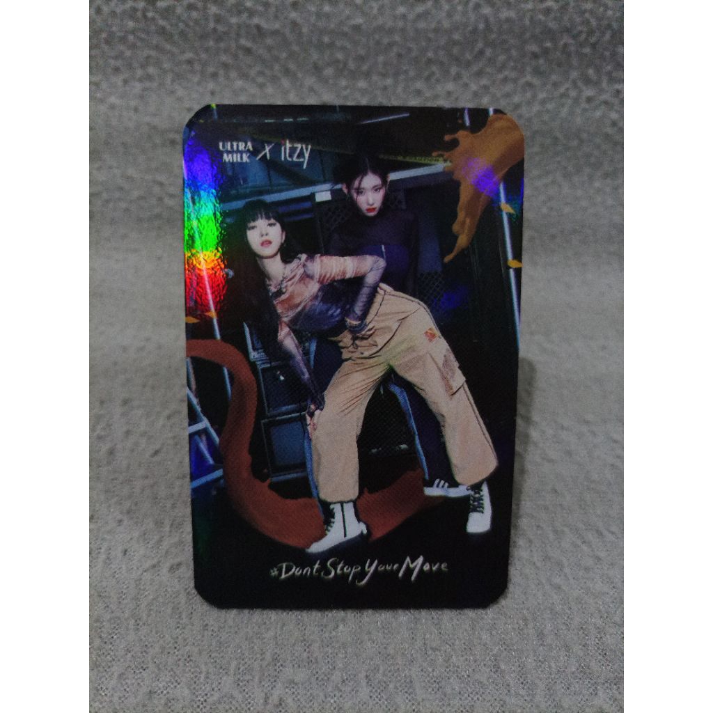 Official ultra milk itzy photocard - unit chaeryeong ryujin