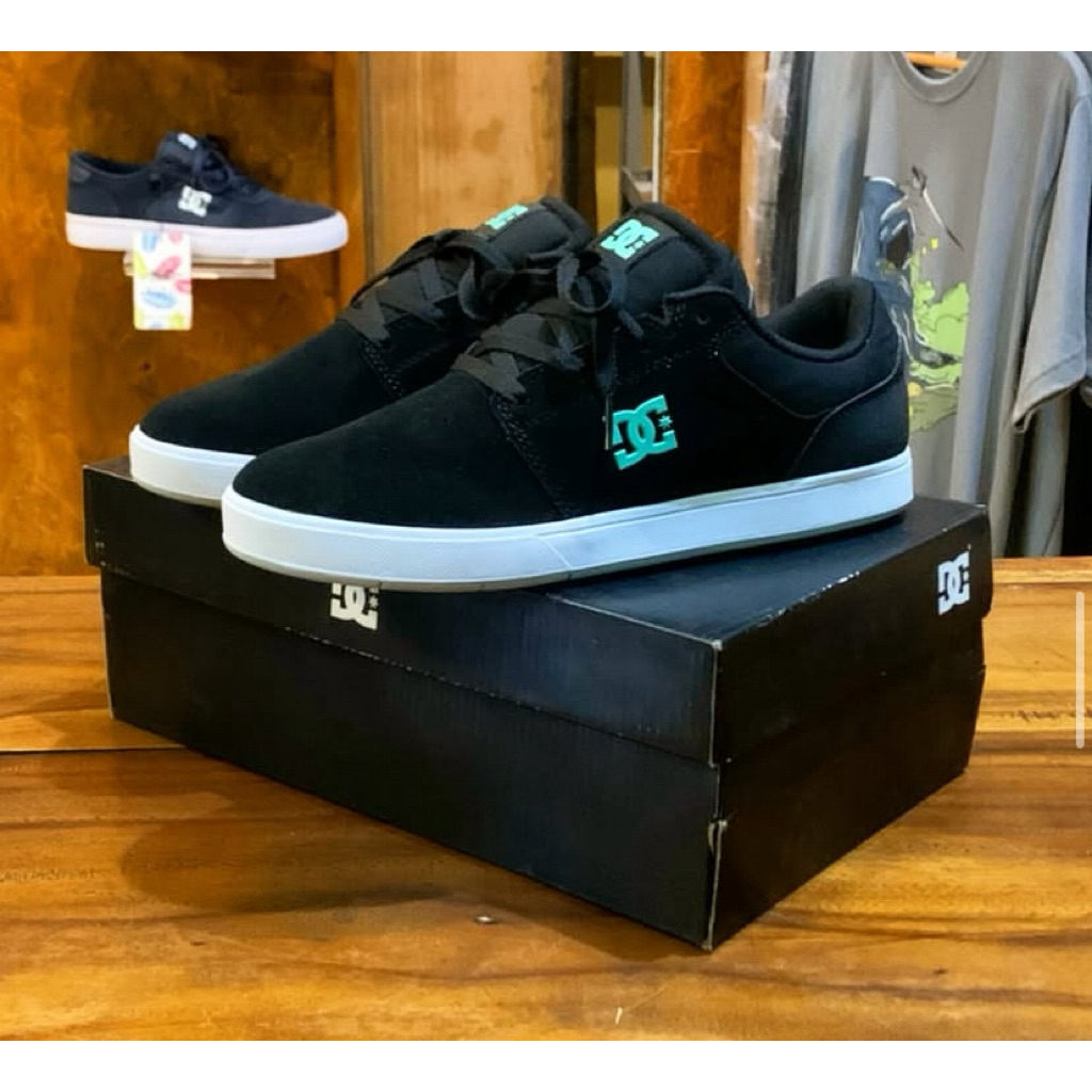sepati dc shoes • crisis 2 • black/white/green