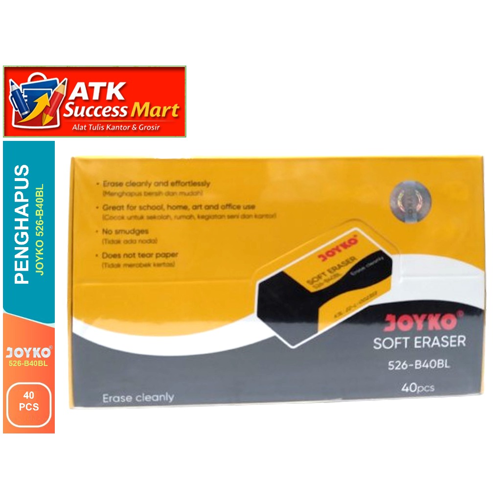 Penghapus Pensil Joyko 526 Isi 40 Pcs | Joyko