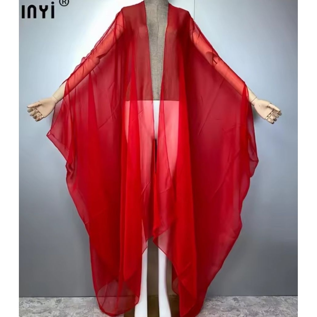 Outer Sifon Mayoki II Outer Panjang II Kaftan Sifon II Outer Kimono II Baju Lebaran