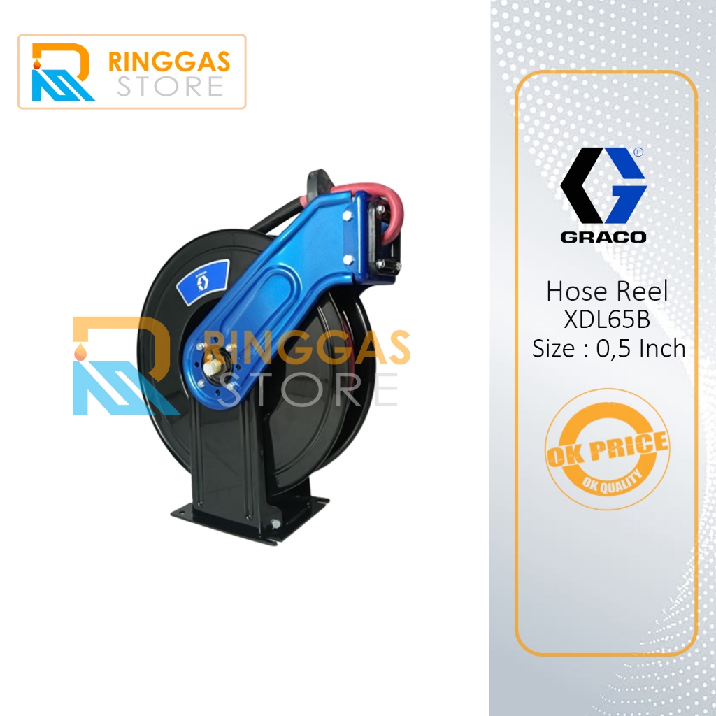 Hose Reel Graco 1/2 Inch XDL65B K21L23B & include selang 15 Meter