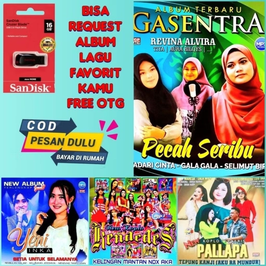 USB MP3 MOBIL FLASH DISK ISI FULL MP4 MP3 LAGU-LAGU DANGDUT