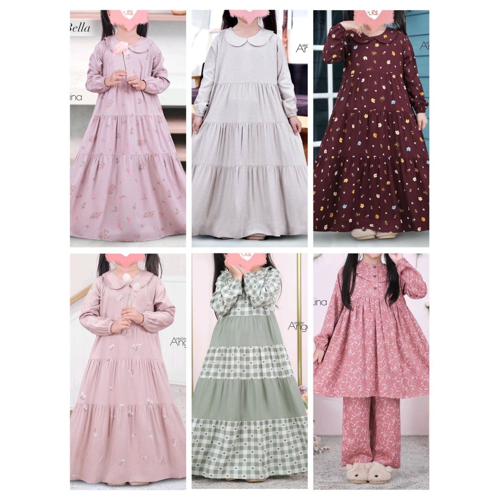 Bella dan Sarah Dress Little Dress Reject Defect Sale Atelier Angelina AA