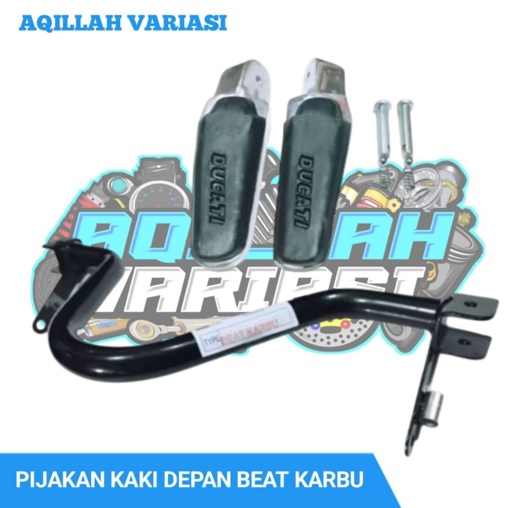 PIjakan Kaki Depan Beat Karbu Set Footstep Ducati Aqillah Variasi