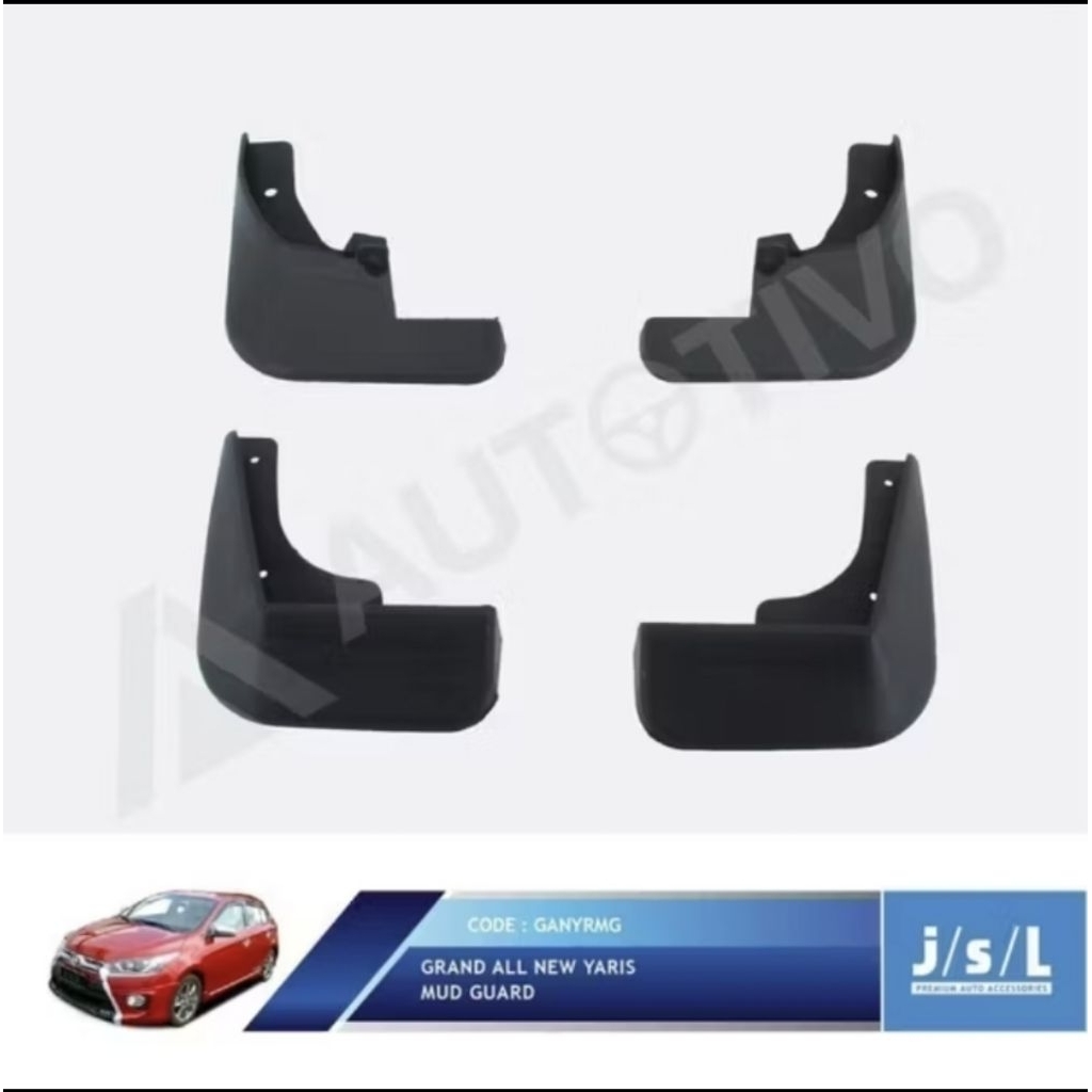 Mudguard Mud guard karpet roda karpet lumpur ALL NEW YARIS 2014 - 2017 by JSL.