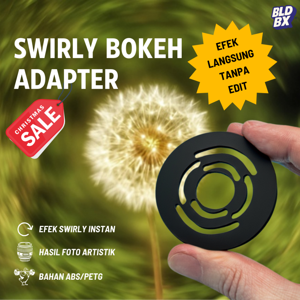 Swirly Bokeh Adapter Ciptakan Bokeh Artistik Tanpa Lensa Mahal