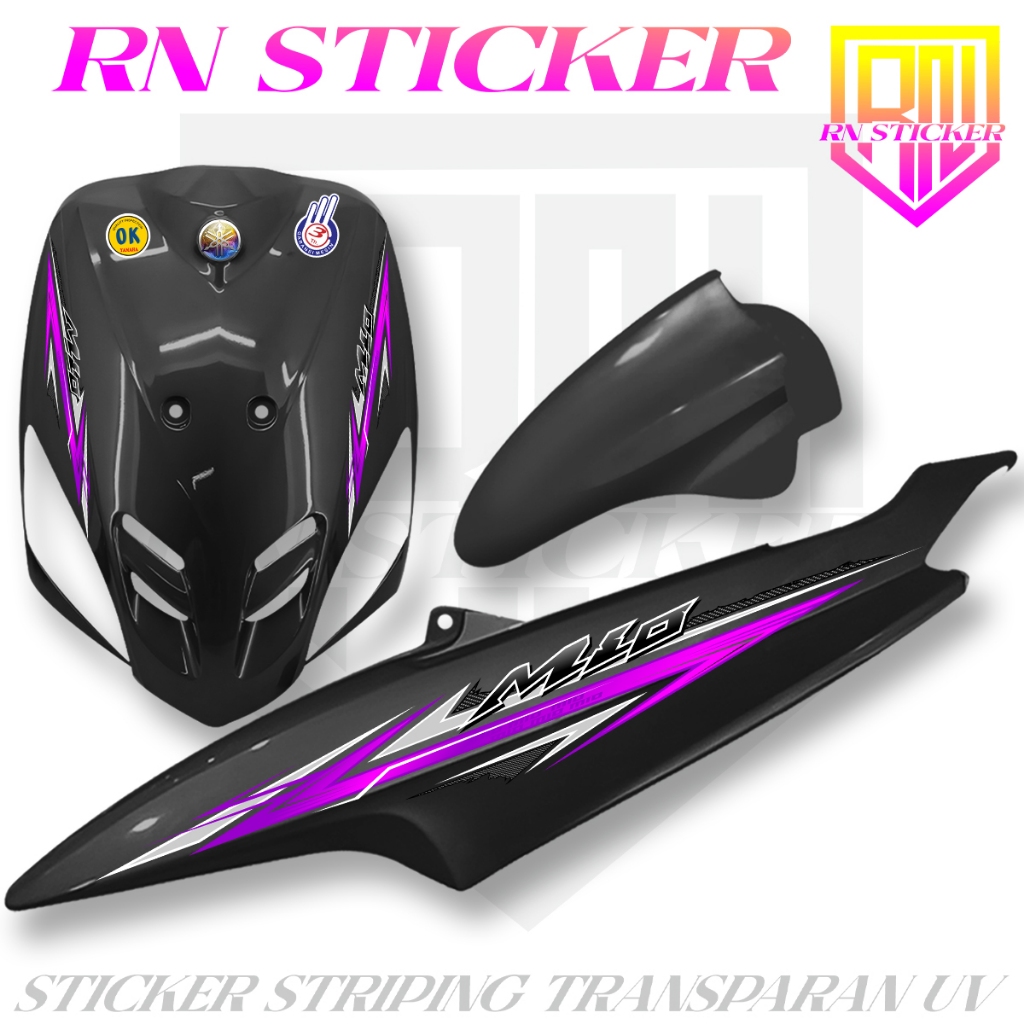 Striping Transparan Variasi Yamaha Mio Sporty 5TL 2008-2012 Polet
