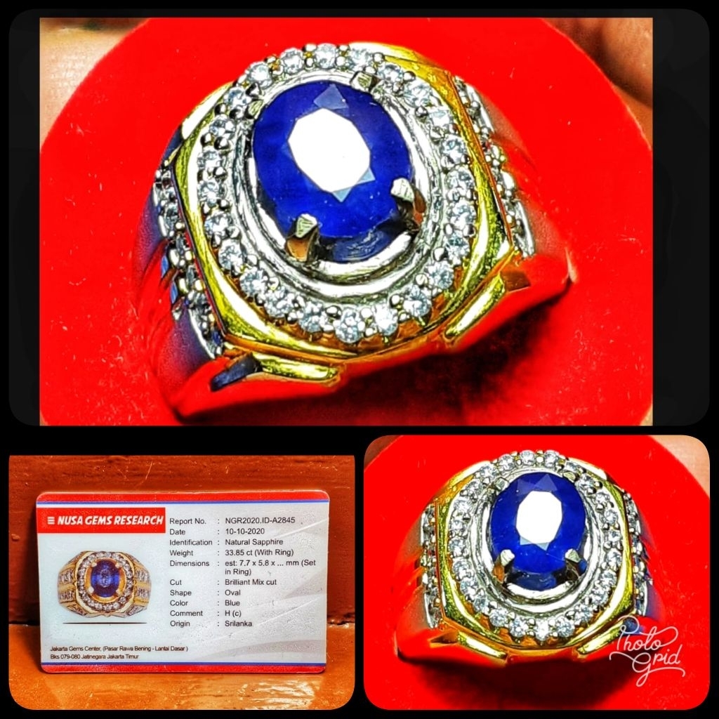 batu blue sapphire Srilanka Ceylon asli ROYALL blue