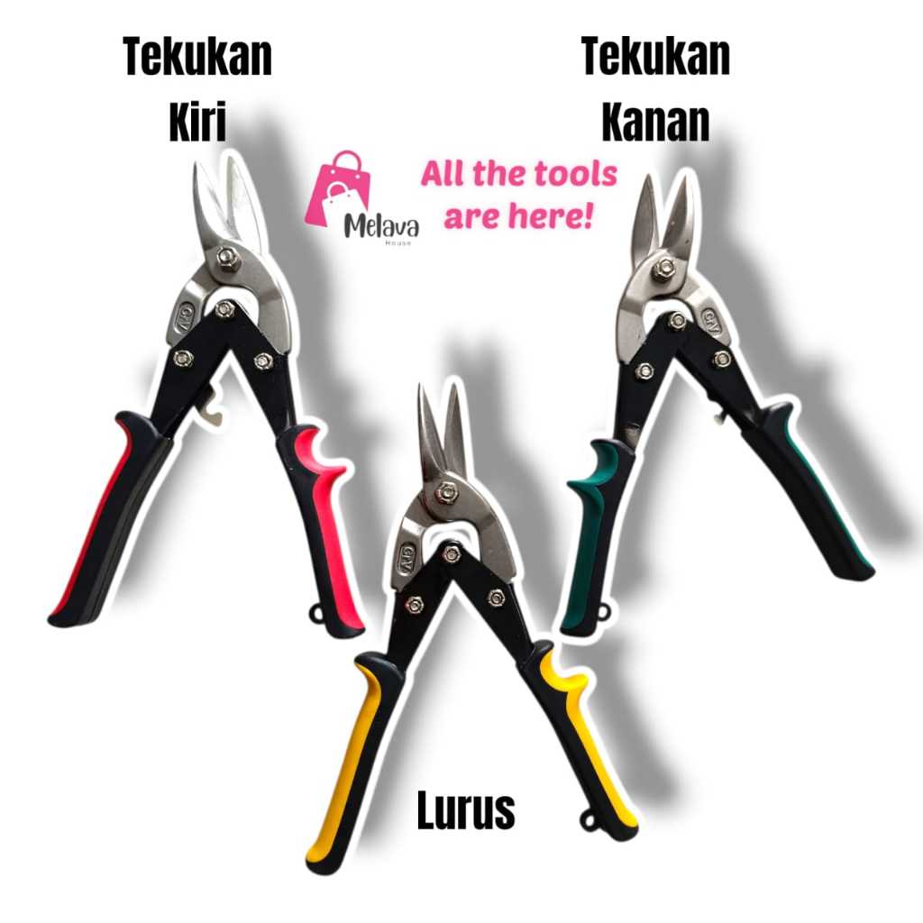 ISKU Gunting Holo 10 Inch Gunting Baja Ringan Serbaguna  Panjang 255mm Gunting Baja Ringan Tajam