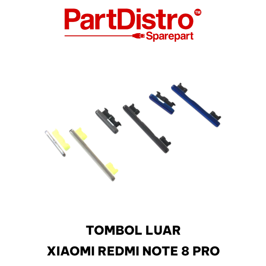 TOMBOL LUAR ON OFF VOLUME XIAOMI REDMI NOTE 8 PRO / TOMBOL POWER REDMI NOTE 8 PRO