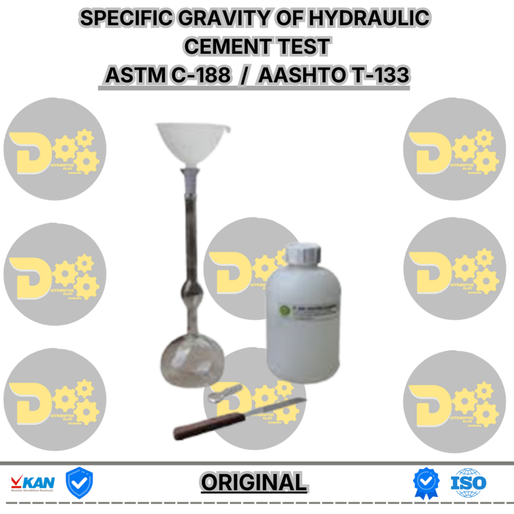 Alat Uji Berat Jenis Semen Hidrolik (Specific Gravity Test Set) - Spesific gravity of hydraulic ceme