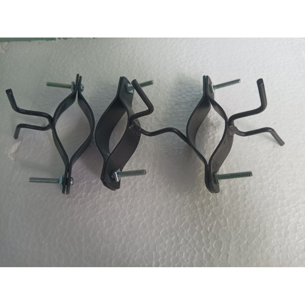 klem besi kerekan sangkar burun klem pengikat tiang besi tiang bendera tiang jemur burung