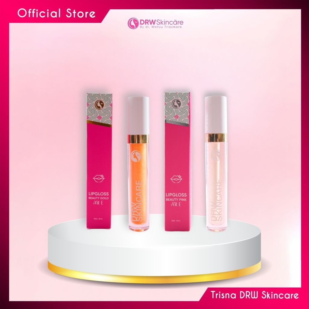 DRW Skincare Lipgloss Beauty Pink & Gold